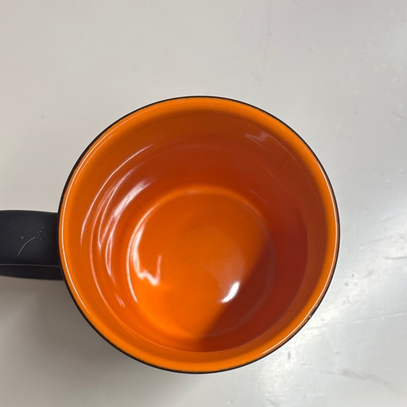 TLC Inspired Ghost Mug - Matte Black w/ Glossy Orange on inside NWOT - Picture 3 of 3